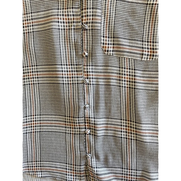 Abercrombie & Fitch Button‎ Down Short Sleeve Plaid Shirt - Women's M - Picture 5 of 7